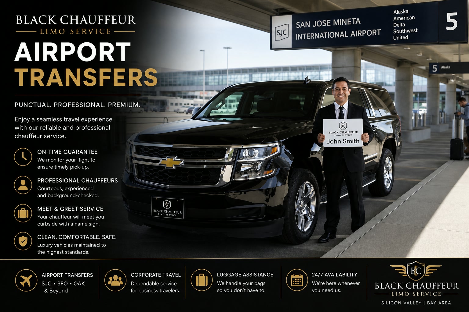 Contact chauffeur reservations for Silicon Valley transportation